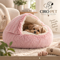 CiroPet CozyNest™ – Cama 2 en 1 para Gatos y Perros Pequeños